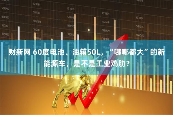 财新网 60度电池、油箱50L，“哪哪都大”的新能源车，是不是工业鸡肋？