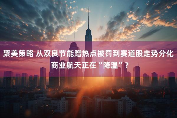 聚美策略 从双良节能蹭热点被罚到赛道股走势分化 商业航天正在“降温”？